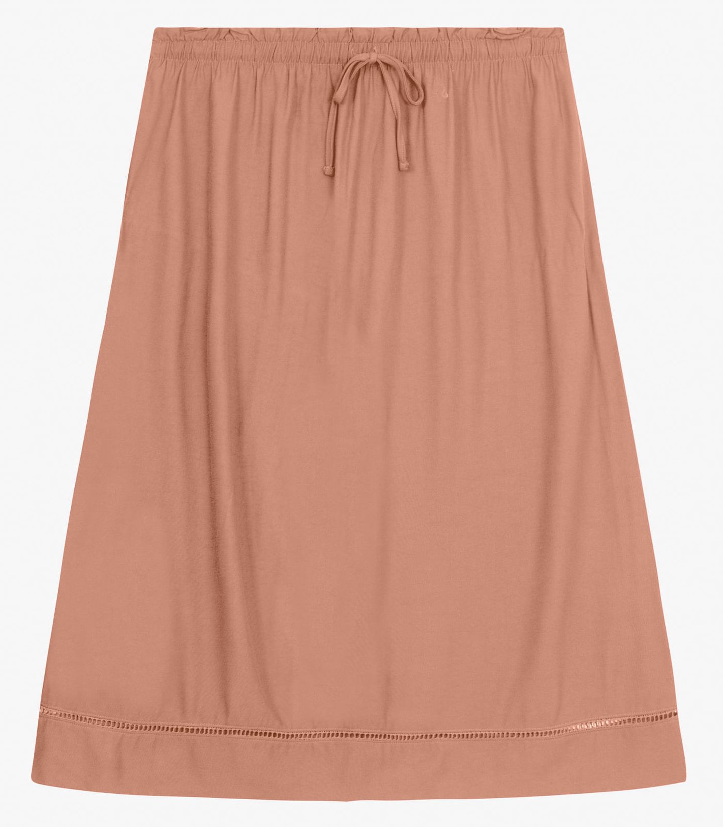Saia Midi Plus Size em Viscose Secret Glam Marrom | FastStore PDP