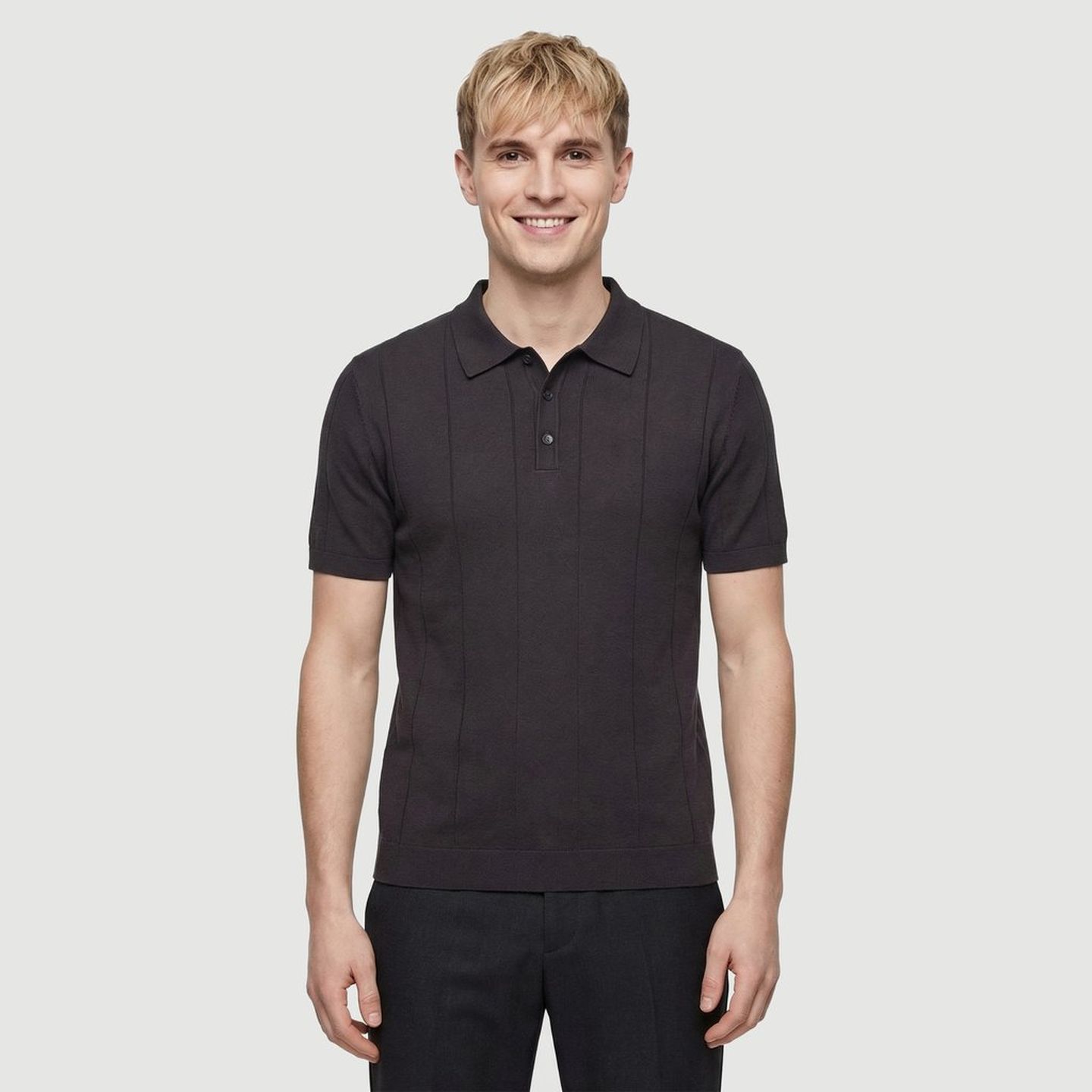 Polo Marrom Liso Id Casual | FastStore PDP