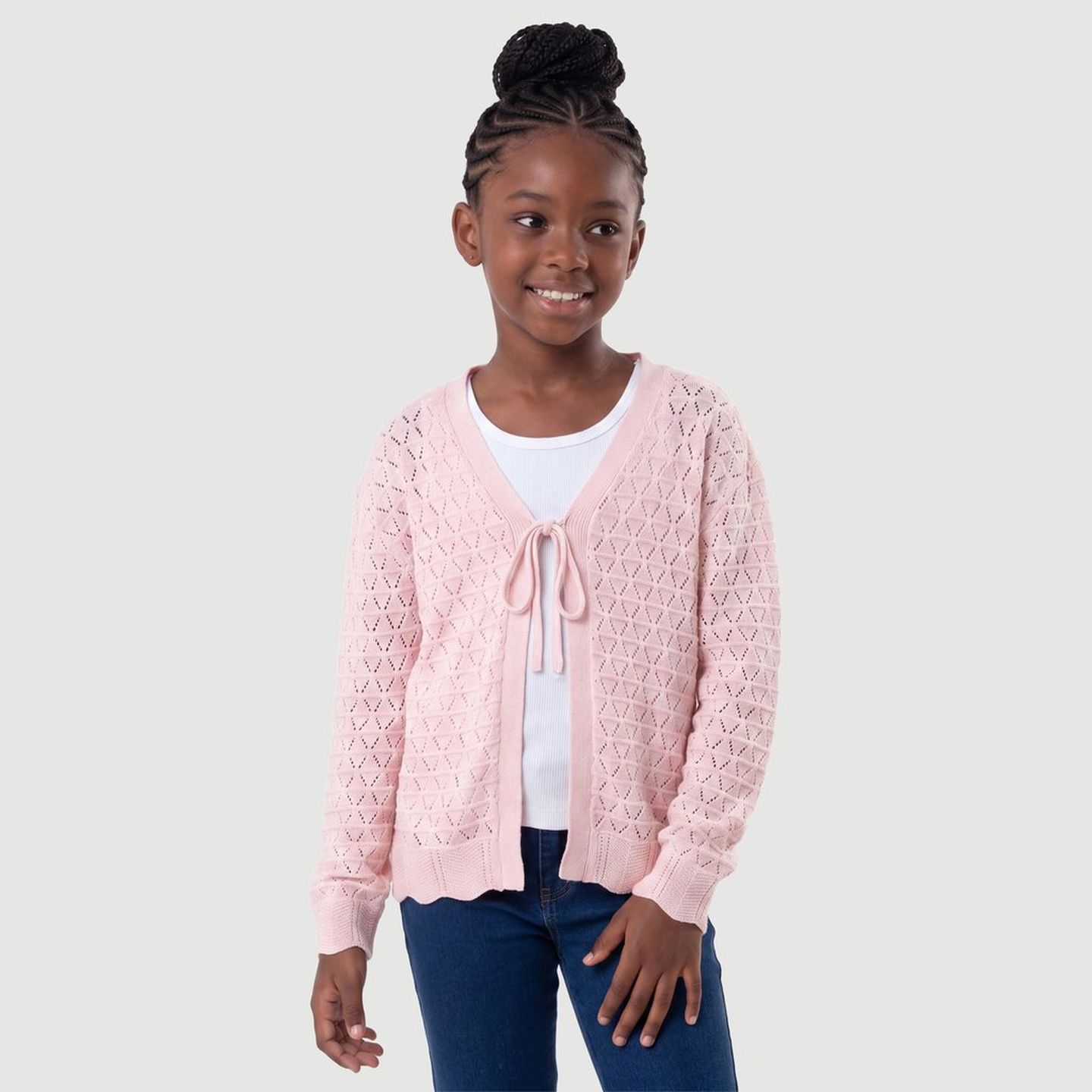 Cardigan Pink Liso Yeapp | FastStore PDP