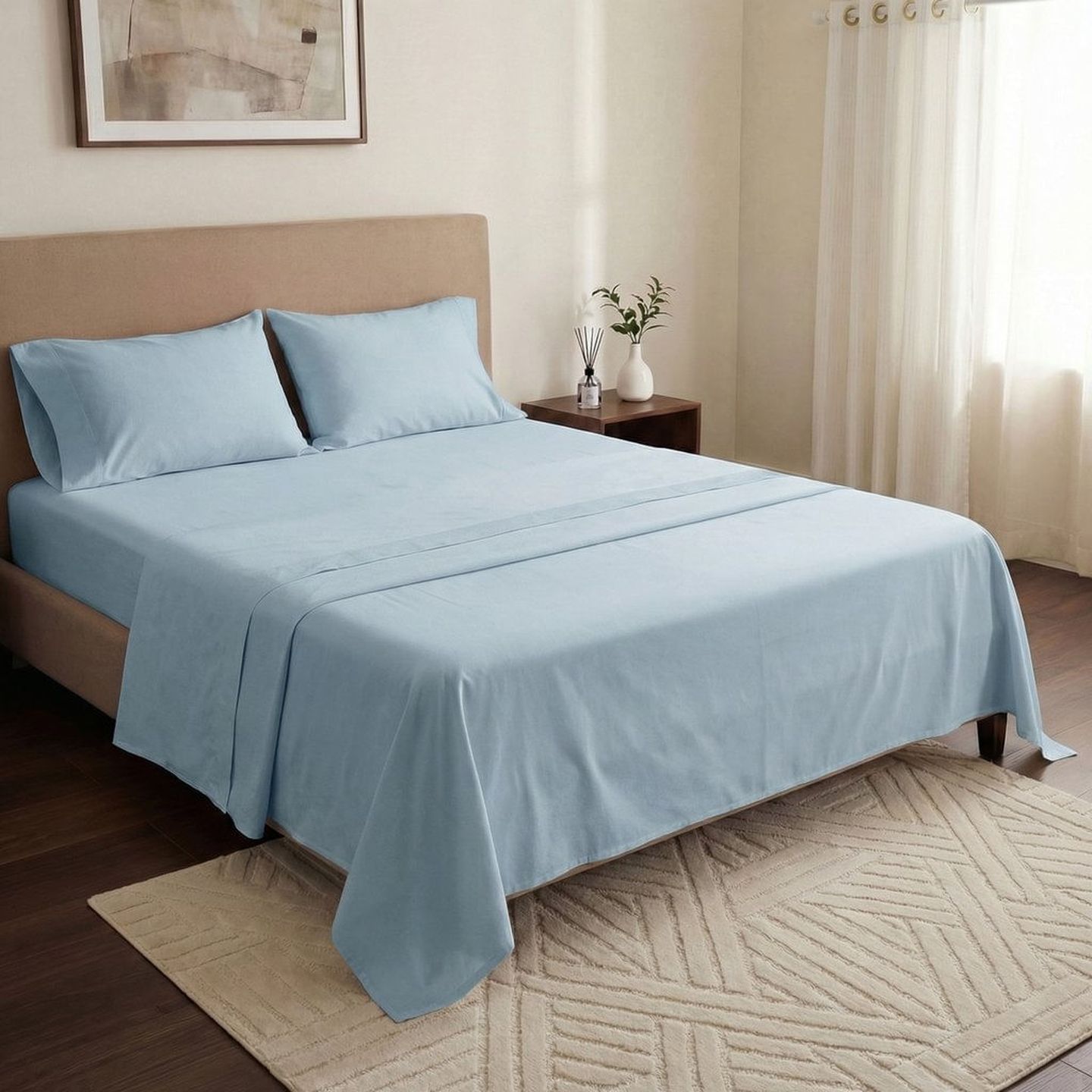 Colcha Queen Logan listrada azul - Pernambucanas Casa | FastStore PDP