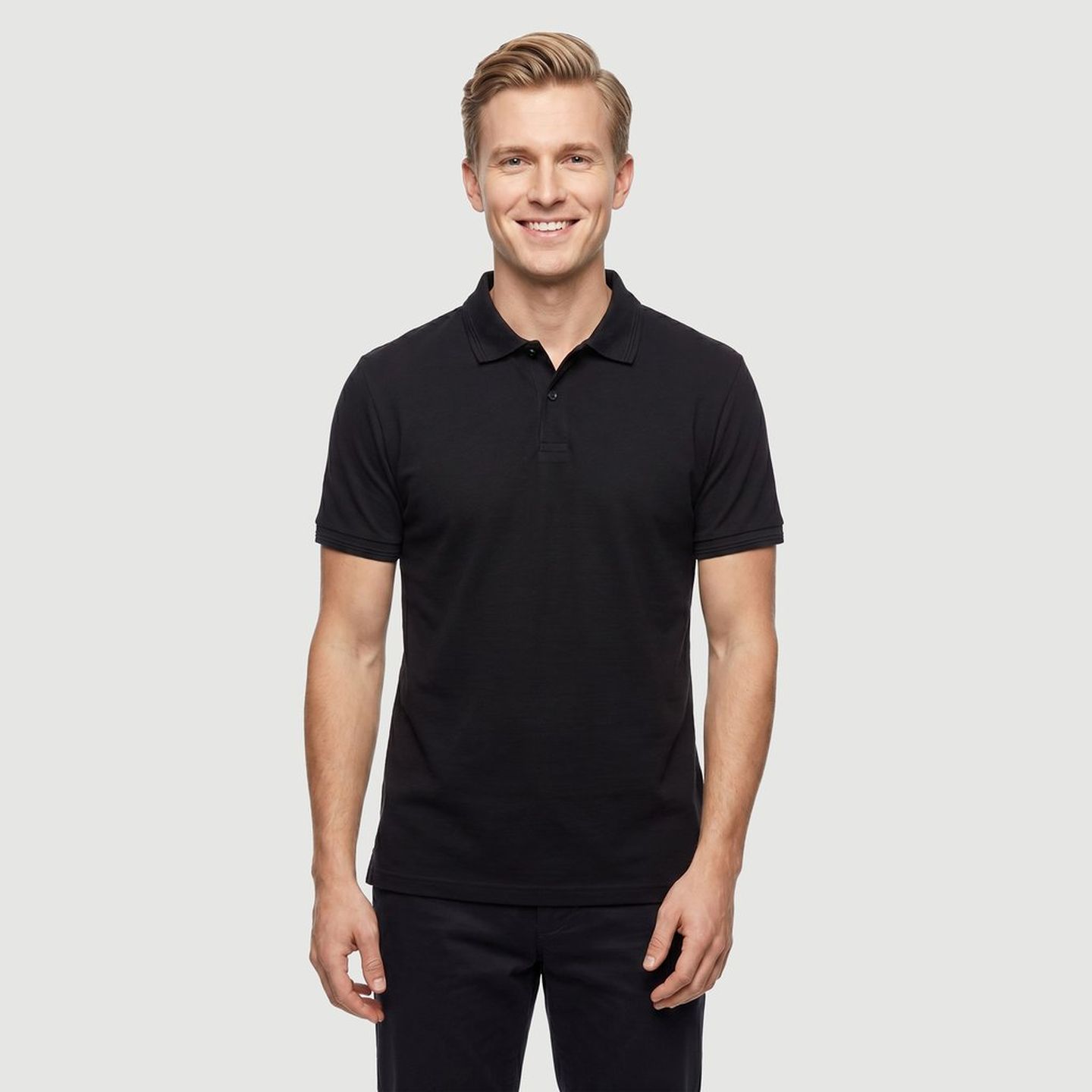 Polo Masculina Preta | FastStore PDP