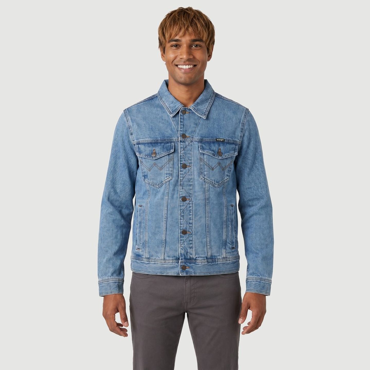 jaqueta manga longa crn prd wrangler jaqueta jeans wrangler