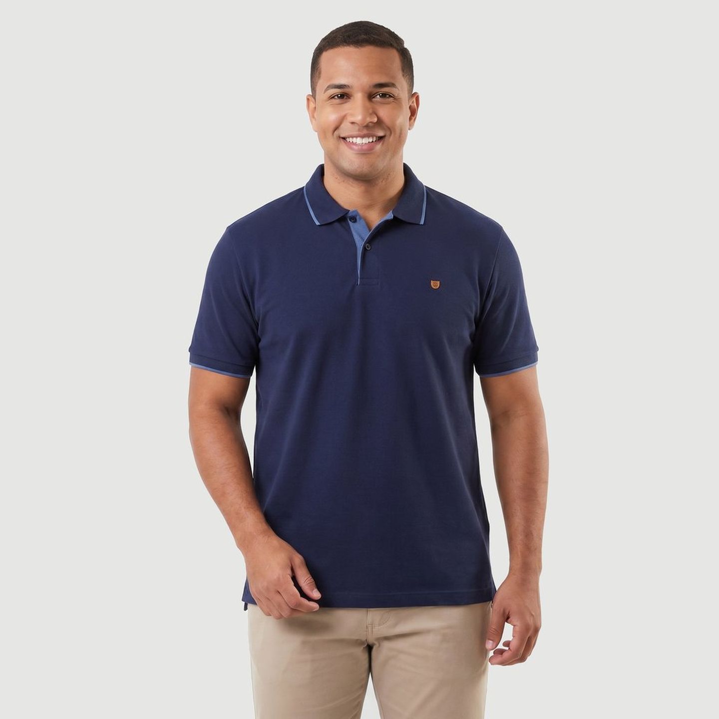 ガブリエルTTT_MSW Persia knit polo shirt polo manga curta ck slo id casual plus com aplicacao cadarco