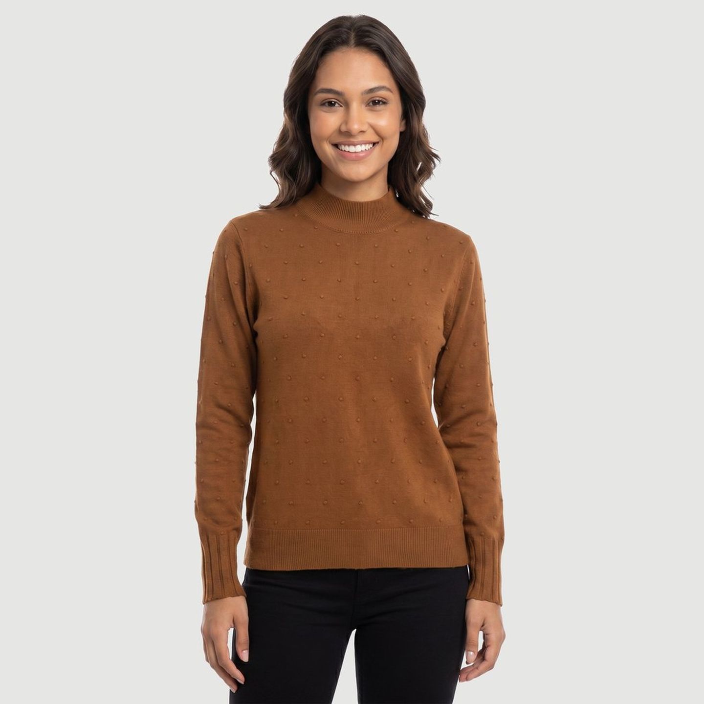 Cardigan fem caramelo escuro | FastStore PDP