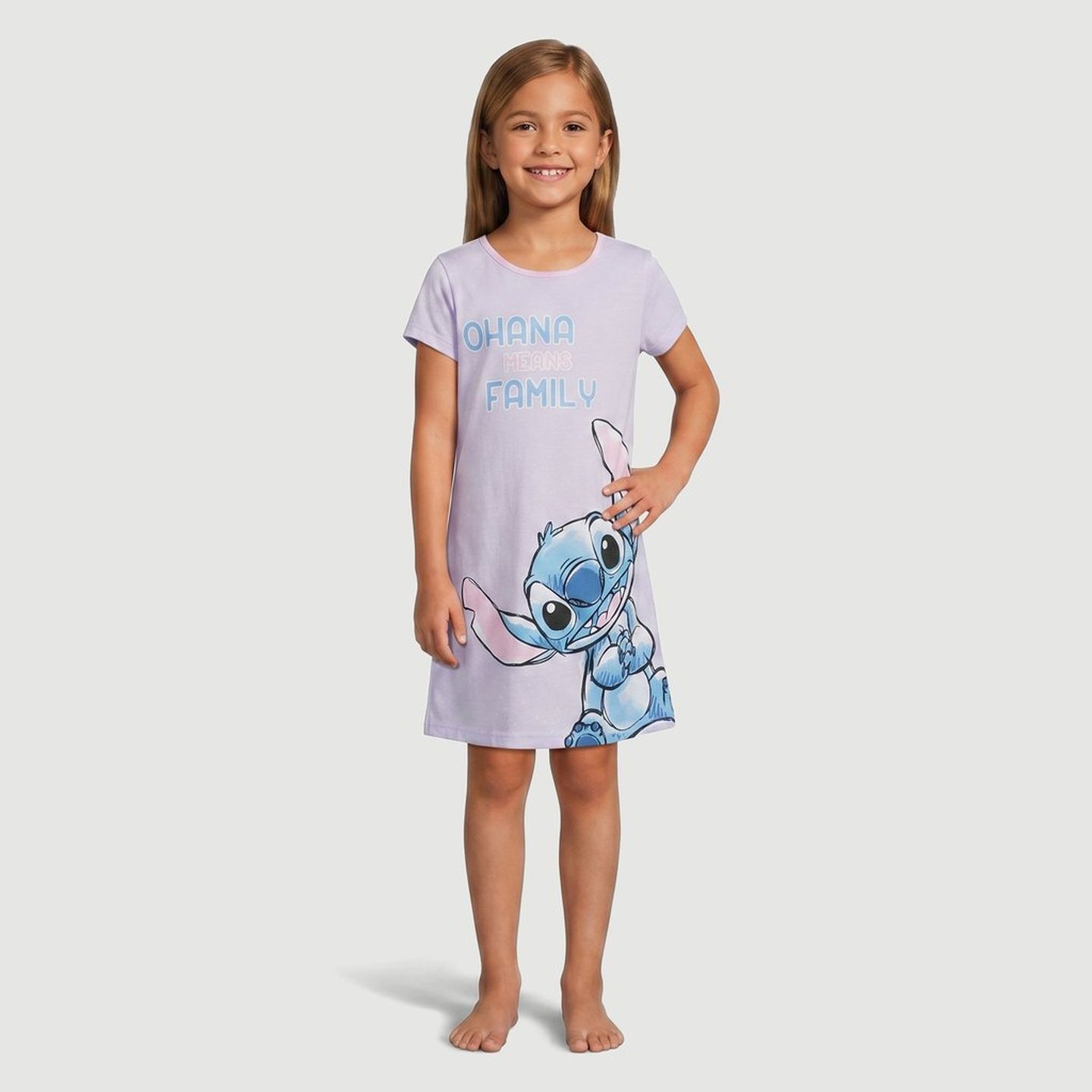 Camisola Manga Curta Infa Slo Disney V Silk Localizado Stitch