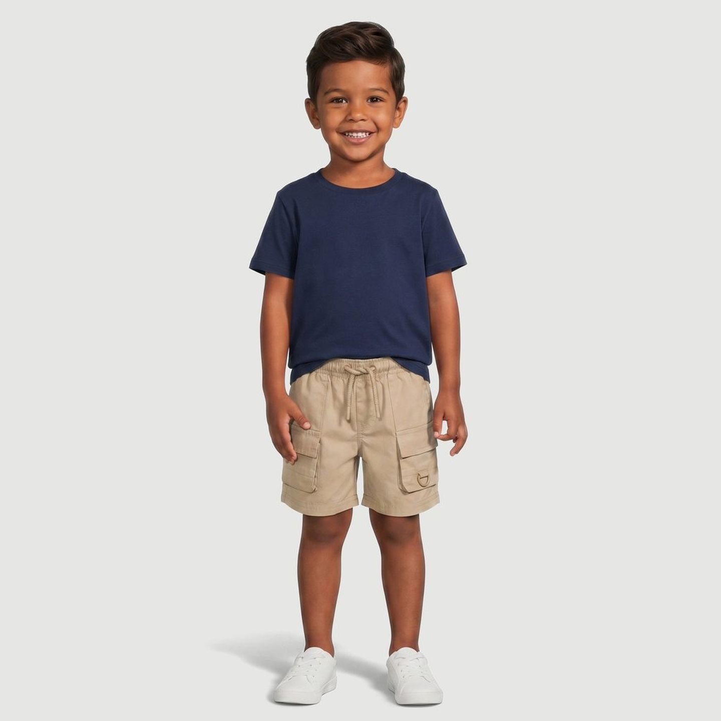 Bermuda Ppo Slo Toys Kids Bolso Cargo Liso 124275 Bege | FastStore PDP